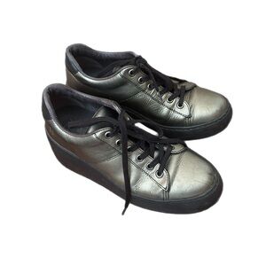 Fly London Metallic platform oxfords